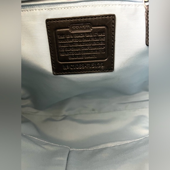 🖤Authentic COACH Signature C Purse (Black/White) - Picture 10 of 14